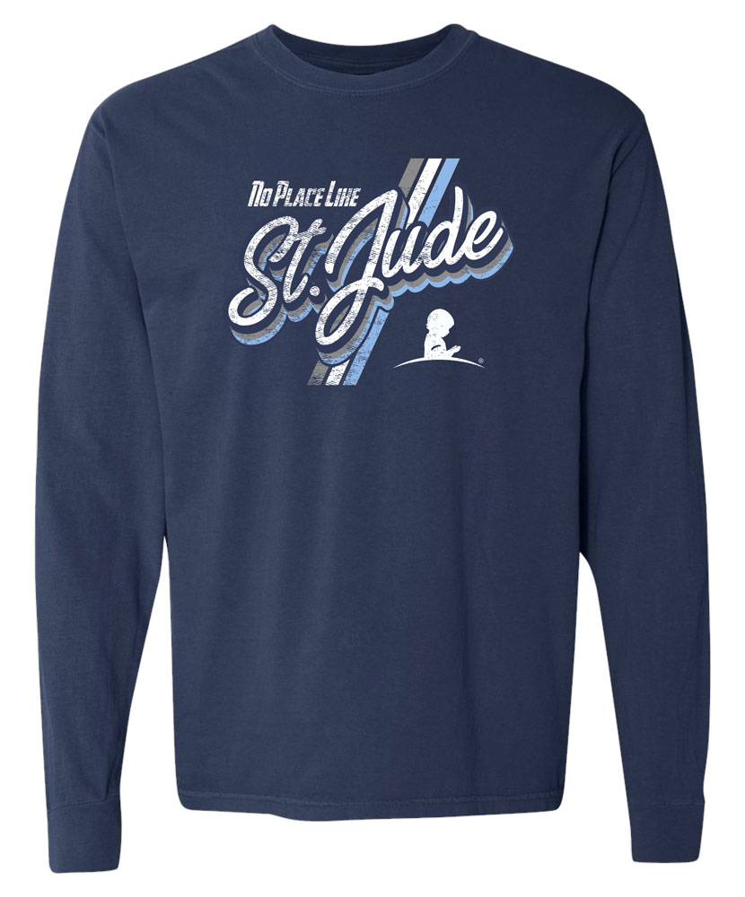 No Place Like St. Jude Script Long Sleeve T-Shirt